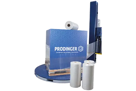 Mehr über Stiff Maschinenstretchfolie erfahren Freigestelltes Bild von Maschinenstretchfolie