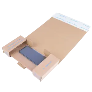 Individuelle Verpackungsentwicklung für nachhaltige Wellpappe-Stanzverpackungen mit mehreren Inlays für diverse Produktaufnahmen.