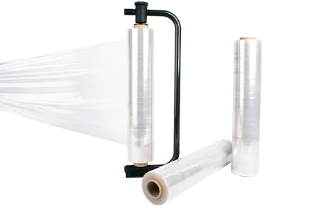 Mehr über Stiff Handstretchfolie erfahren Freigestelltes Bild von Hightech Stiff-Handstretchfolie PCR PCR