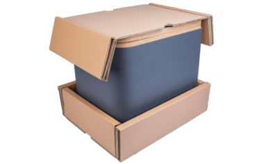 Verpackungslösung für eine Camping-Trenntoilette