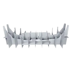 Kunststoff-Verpackung bzw. Kunststofftrays für den Ein- und Mehrwegeinsatz.