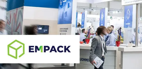 Banner von PRODINGER Verpackung auf der EMPACK 2026