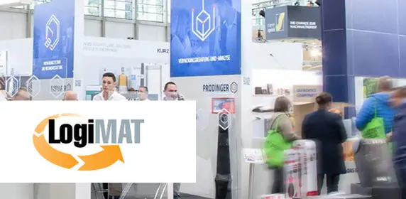 Banner von PRODINGER Verpackung auf der LogiMAT 2026