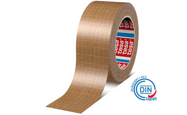 Freigestelltes Bild des nachhaltigen und FSC-zertifizierten Papier-Packband tesa® 60013.